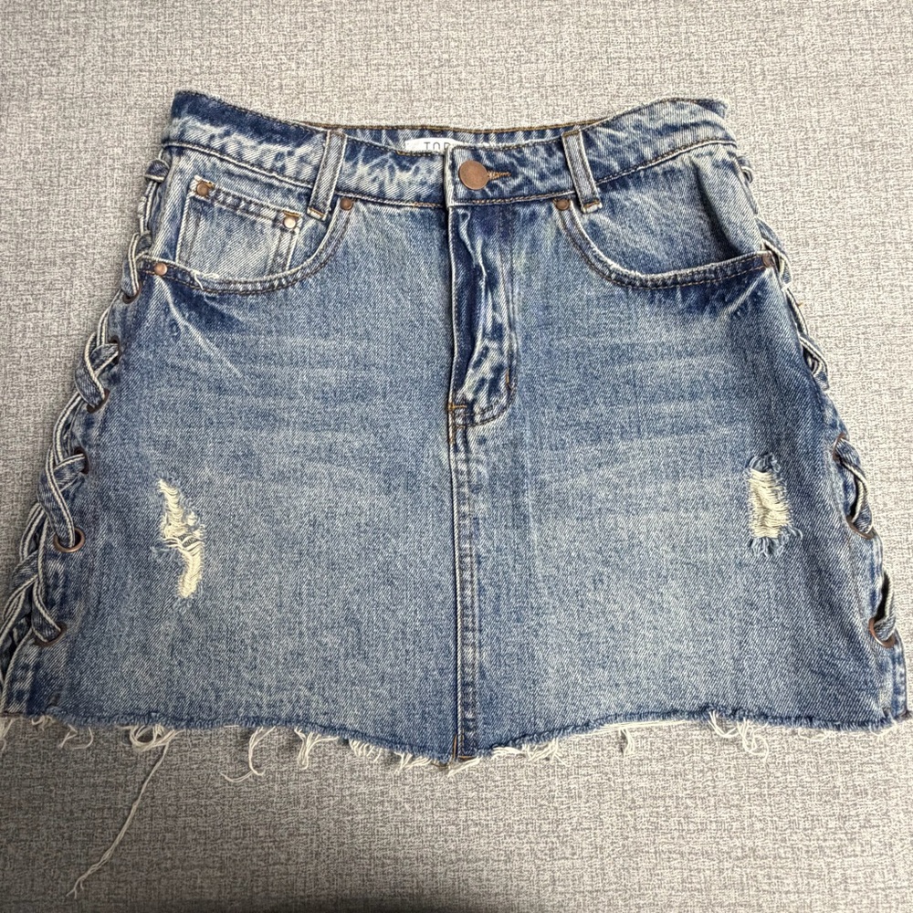 TOBI Denim Mini Skirt‎